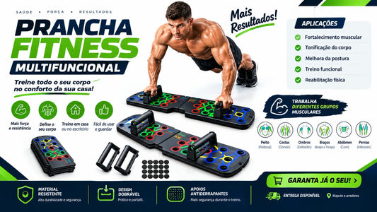 PRANCHA FITNESS MULTIFUNCIONAL DOBRÁVEL